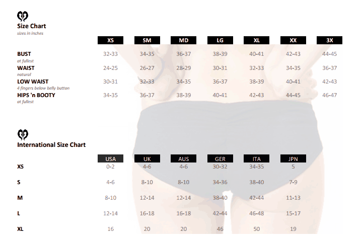 Pantaloons All Size Chart