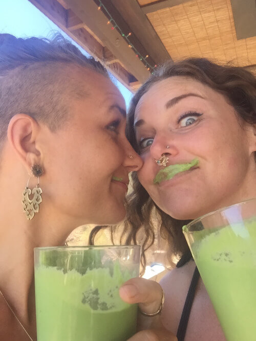 Girlfriends & Fresh Smoothie Mustache