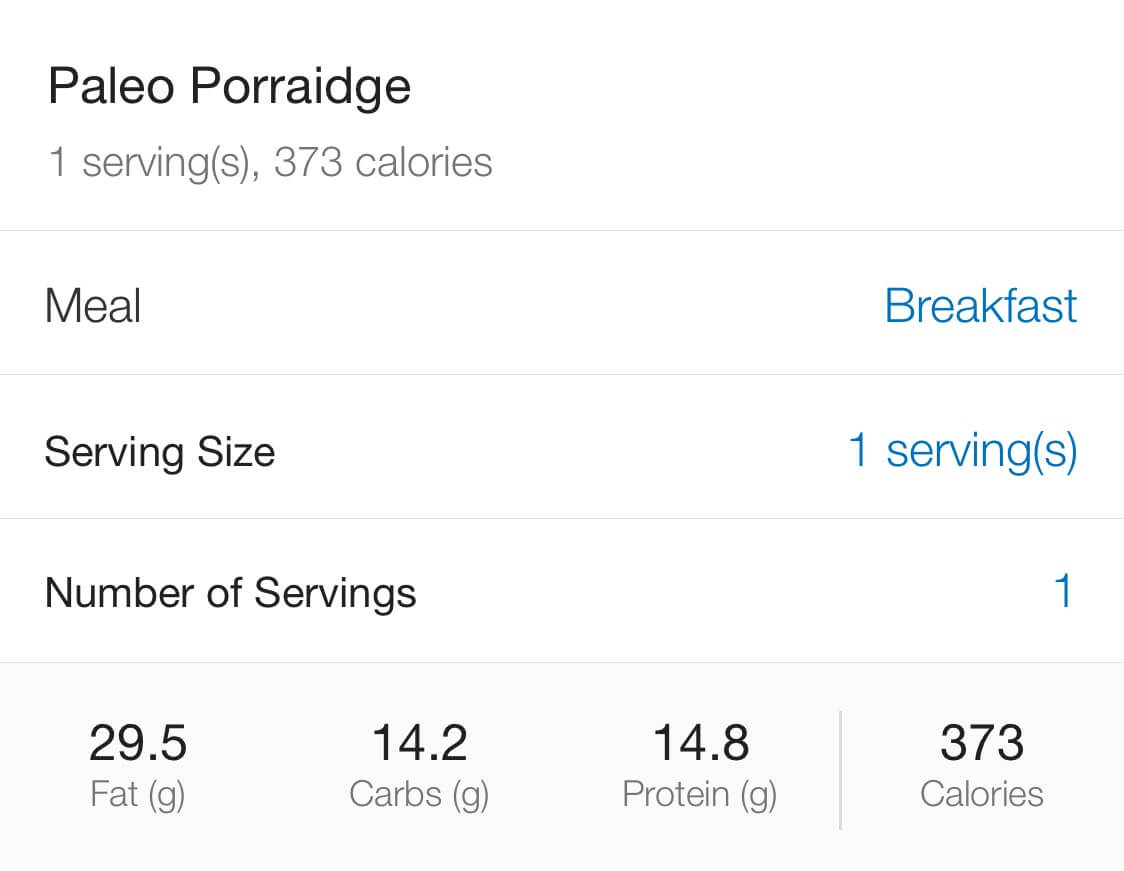 Paleo Porridge